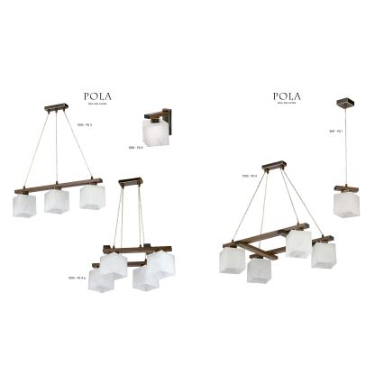 Jupiter 1094 - PO 4 p - Riippukattokruunu POLA 4xE27/60W/230V