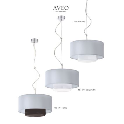 Jupiter - 1122 - Riippuvalaisin AVEO 1xE27/80W/230V