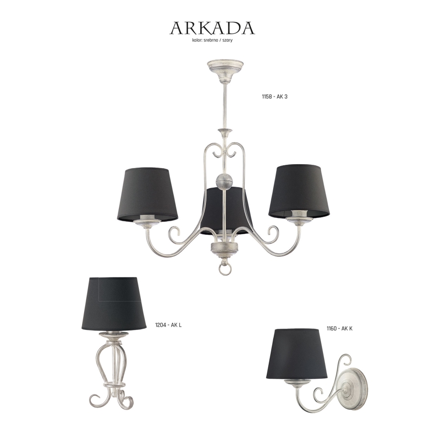 Jupiter 1160 - Seinävalaisin ARKADA 1xE27/60W/230V