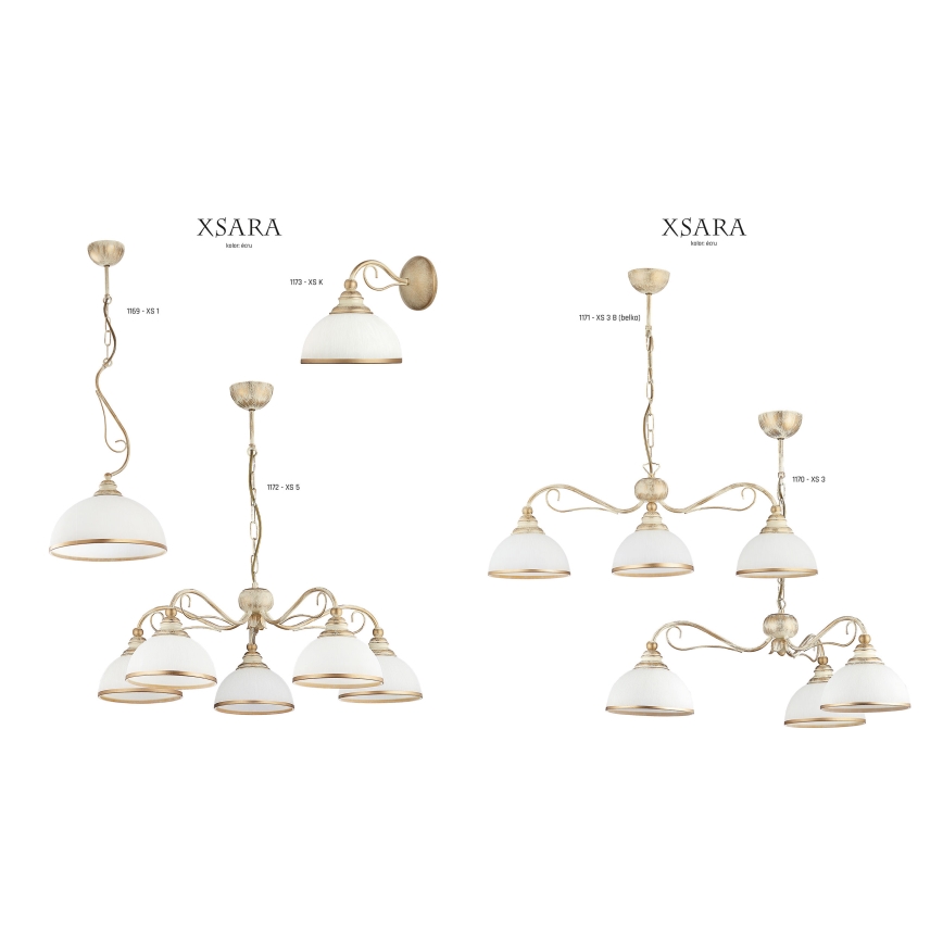 Jupiter 1171 - Riippuvalaisin XSARA 3xE27/60W/230V