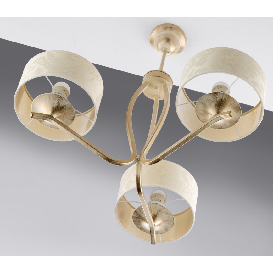 JUPITER 1274-KS3E - Varrellinen kattovalaisin KASZMIR 3xE27/60W