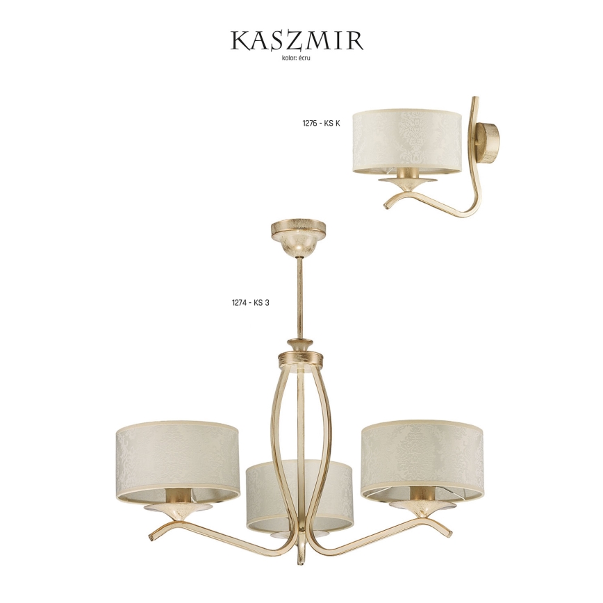 JUPITER 1274-KS3E - Varrellinen kattovalaisin KASZMIR 3xE27/60W