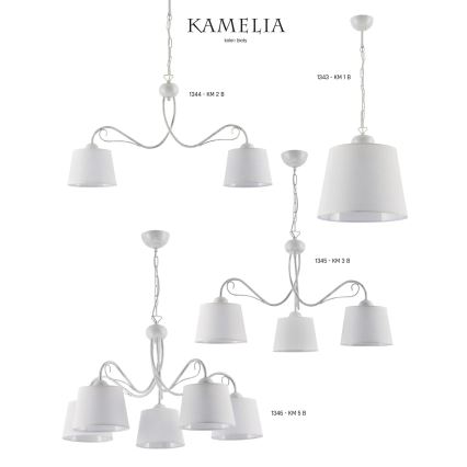 Jupiter 1344 - KM 2 B - Kattokruunu ketjussa KAMELIA 2xE27/60W/230V