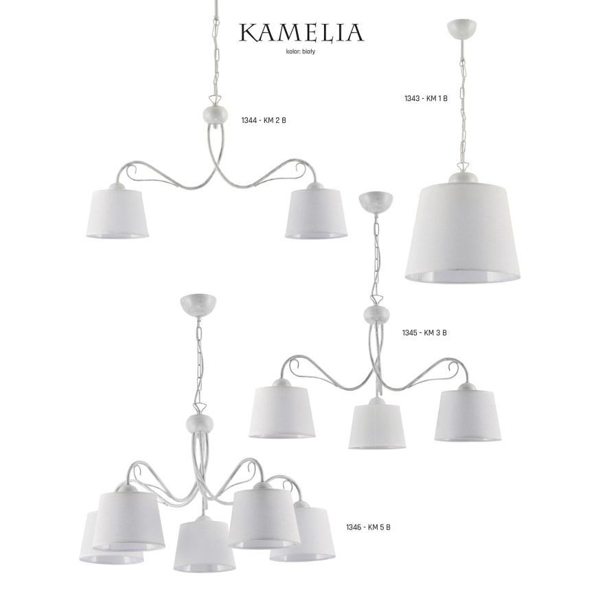 Jupiter 1344 - KM 2 B - Kattokruunu ketjussa KAMELIA 2xE27/60W/230V