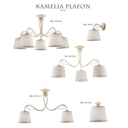 Jupiter 1386 - KM 1 PE - Kattovalaisin KAMELIA 1xE27/60W/230V