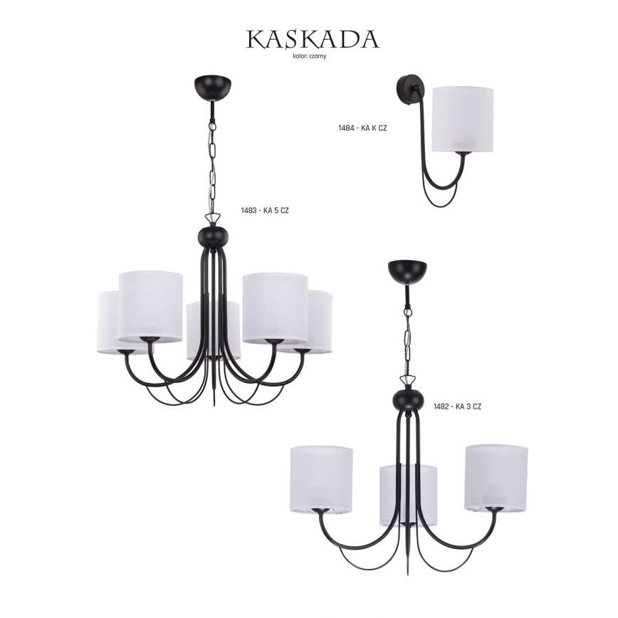 Jupiter 1484 - Seinävalaisin KASKADA 1xE27/60W/230V