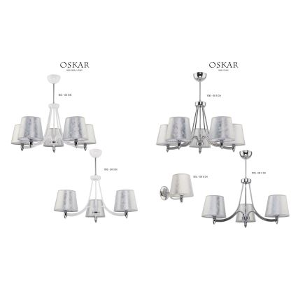 Jupiter 1512 - OR 3 bi - Riippukattokruunu OSKAR 3xE27/60W