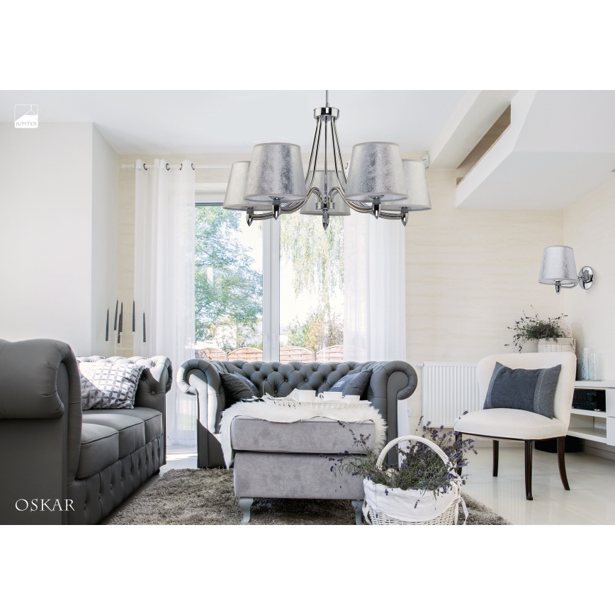 Jupiter 1516 - OS 5 ch - Riippukattokruunu OSKAR 5xE27/60W