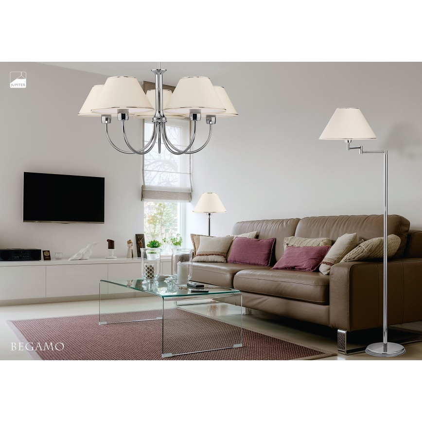 Jupiter 1580 - BG 5 CH - Riippukattokruunu BEGAMO 5xE27/60W