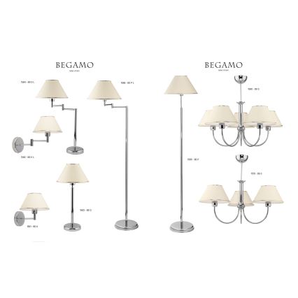 Jupiter 1583 - BG G CH - Pöytävalaisin BEGAMO E27/60W