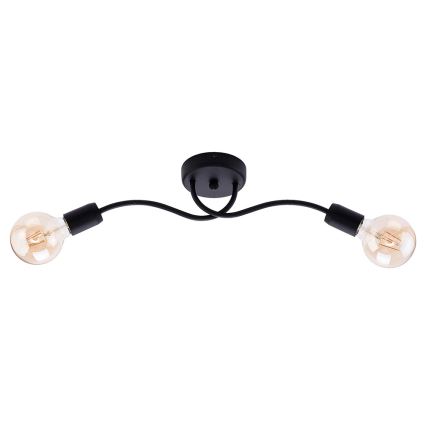 Jupiter 1672 - Seinävalaisin LUCE 2xE27/60W/230V musta