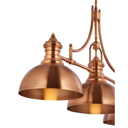 Jupiter 1791 - PT3 - Kattojalka PLATINO 3xE27/60W/230V kuparinen