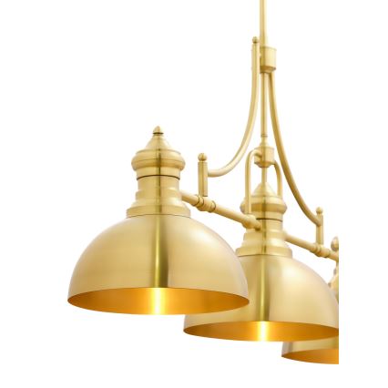 Jupiter 1915 - Kattokruunu tankokiinnityksellä PLATINO 3xE27/60W/230V messinki