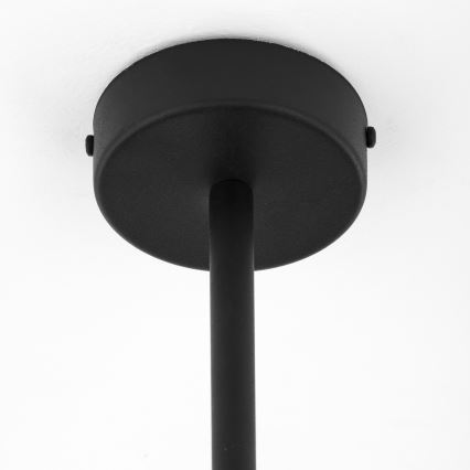 Jupiter 1996 - Riippukattokruunu MOKA 4xGU10/10W/230V + 4xG9/10W/230V musta/läpinäkyvä