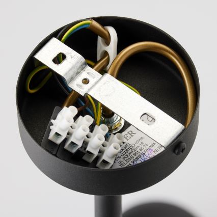 Jupiter 1996 - Riippukattokruunu MOKA 4xGU10/10W/230V + 4xG9/10W/230V musta/läpinäkyvä