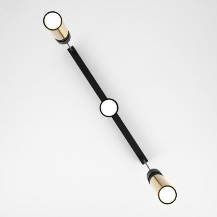 Jupiter 2007 - Kattokruunu johdossa ALAS 3xGU10/10W/230V kulta/musta