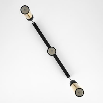 Jupiter 2007 - Kattokruunu johdossa ALAS 3xGU10/10W/230V kulta/musta