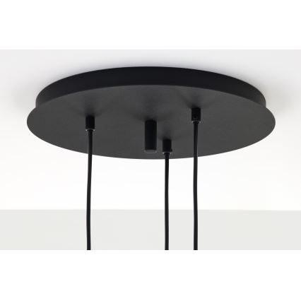 Jupiter 2013 - Kattokruunu johdossa ALAS 3xGU10/10W/230V musta/kulta