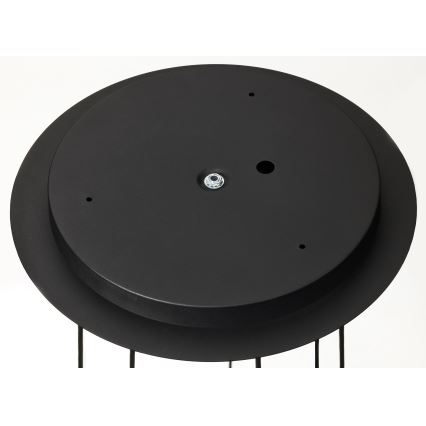 Jupiter 2015 - Kattokruunu johdossa ALAS 7xGU10/10W/230V musta/kulta