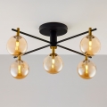 Jupiter 2032 - Kiinteä kattokruunu FIGARO 5xG9/10W/230V musta/kulta/beige