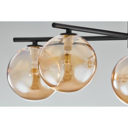 Jupiter 2047 - Kiinteä kattokruunu PRATO 5xG9/10W/230V musta/beige