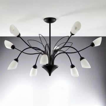 Jupiter 2056 - Varrellinen kattokruunu GLORIOSA 10xG9/14W/230V musta