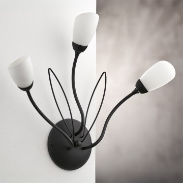 Jupiter 2059 - Seinävalaisin GLORIOSA 3xG9/14W/230V musta