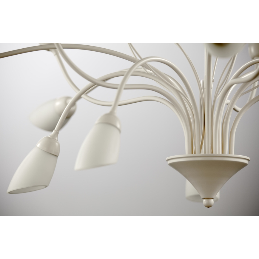 Jupiter 2061 - GLORIOSA varrellinen kattokruunu 10xG9/14W/230V kermanvärinen