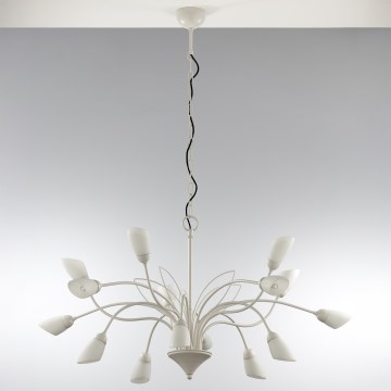 Jupiter 2062 - Ketjullinen kattokruunu GLORIOSA 15xG9/14W/230V kermanvärinen