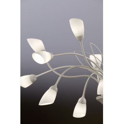 Jupiter 2062 - Ketjullinen kattokruunu GLORIOSA 15xG9/14W/230V kermanvärinen