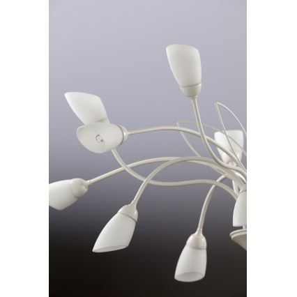 Jupiter 2062 - Ketjullinen kattokruunu GLORIOSA 15xG9/14W/230V kermanvärinen