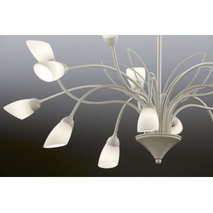 Jupiter 2062 - Ketjullinen kattokruunu GLORIOSA 15xG9/14W/230V kermanvärinen