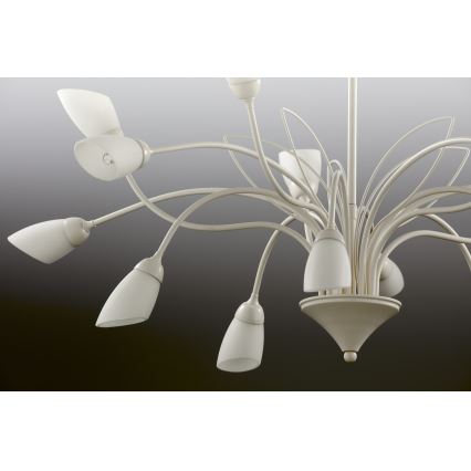 Jupiter 2062 - Ketjullinen kattokruunu GLORIOSA 15xG9/14W/230V kermanvärinen