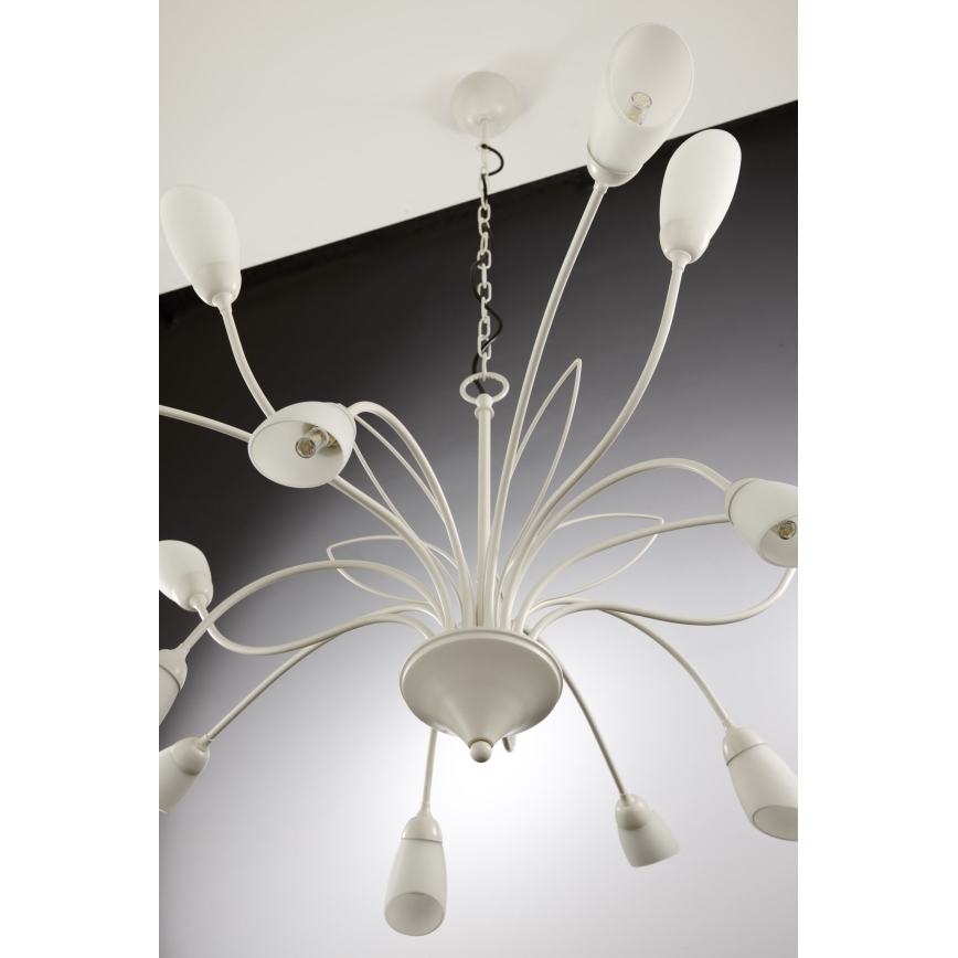 Jupiter 2062 - Ketjullinen kattokruunu GLORIOSA 15xG9/14W/230V kermanvärinen