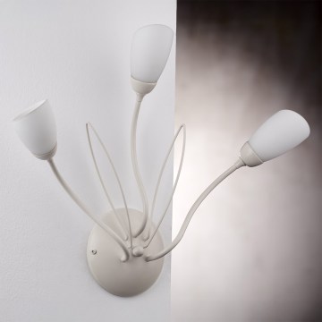 Jupiter 2064 - Seinävalaisin GLORIOSA 3xG9/14W/230V kermanvärinen