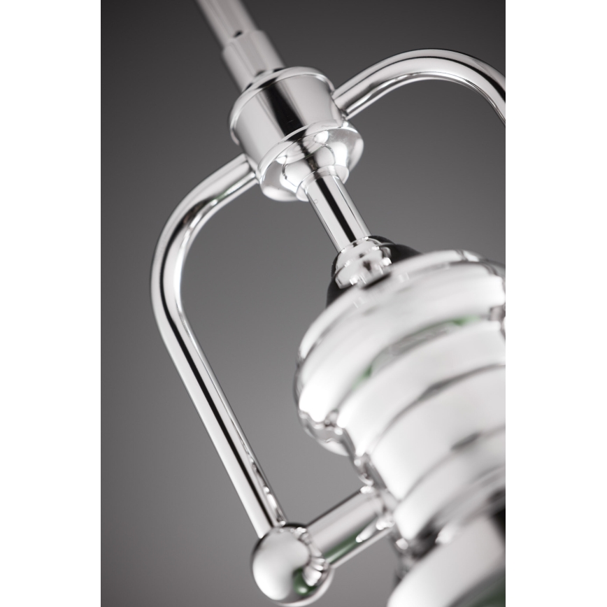 Jupiter 2071 - PLATINO varrellinen kattovalaisin 1xE27/15W/230V vihreä/kiiltävä kromi