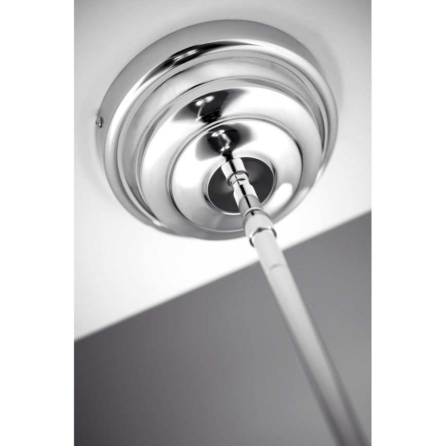 Jupiter 2072 - PLATINO kattovalaisin varrella, 3xE27/15W/230V, vihreä/kiiltävä kromi