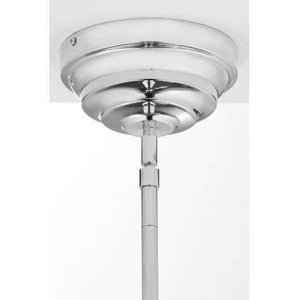 Jupiter 2072 - PLATINO kattovalaisin varrella, 3xE27/15W/230V, vihreä/kiiltävä kromi