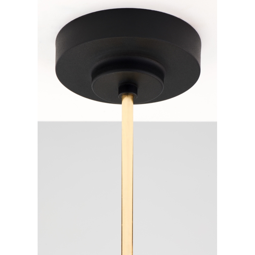 Jupiter 2089 - Kattokruunu tangolla RAMIREZ 6xE27/15W/230V kulta/musta