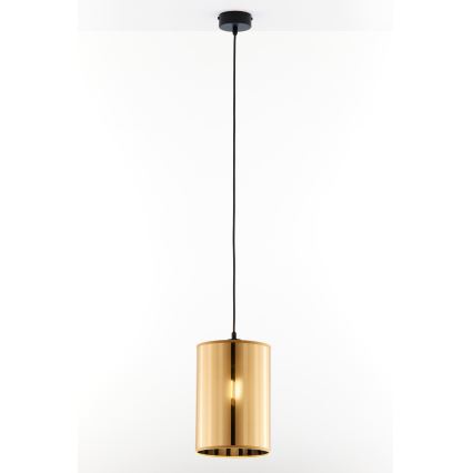 Jupiter 2090 - Riippuvalaisin vaijerilla CORTINA 1xE27/15W/230V kultainen/musta
