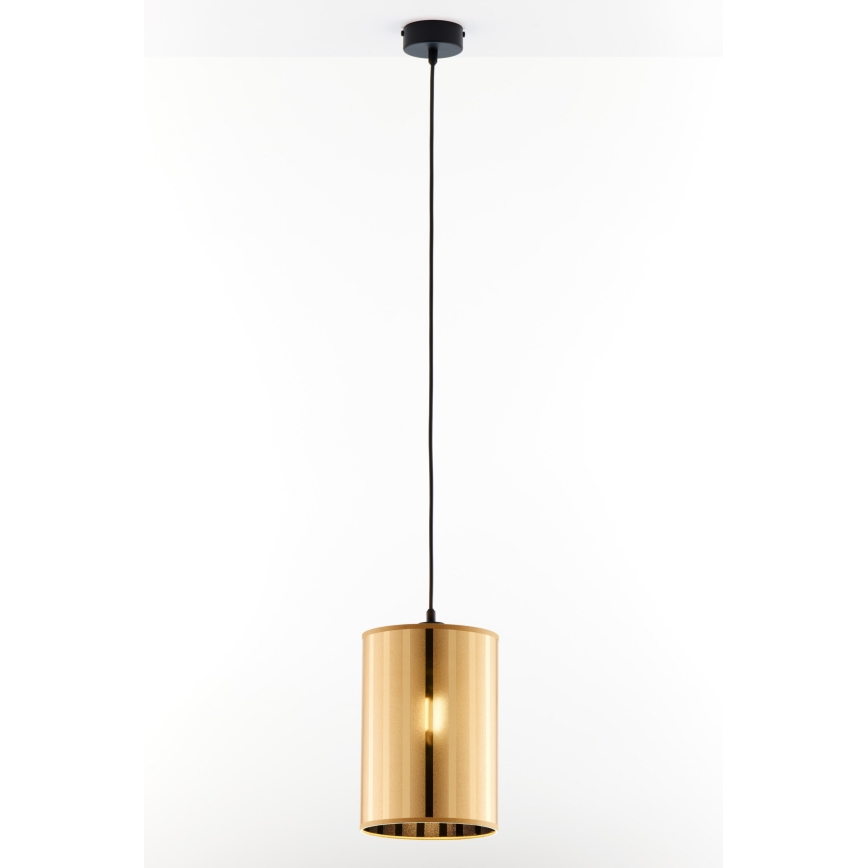 Jupiter 2090 - Riippuvalaisin vaijerilla CORTINA 1xE27/15W/230V kultainen/musta