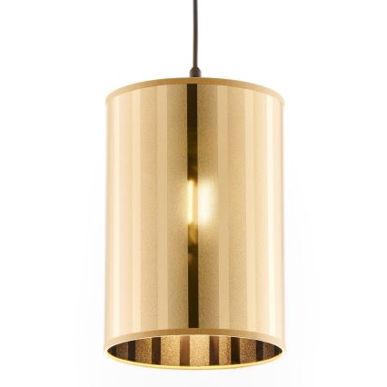 Jupiter 2090 - Riippuvalaisin vaijerilla CORTINA 1xE27/15W/230V kultainen/musta