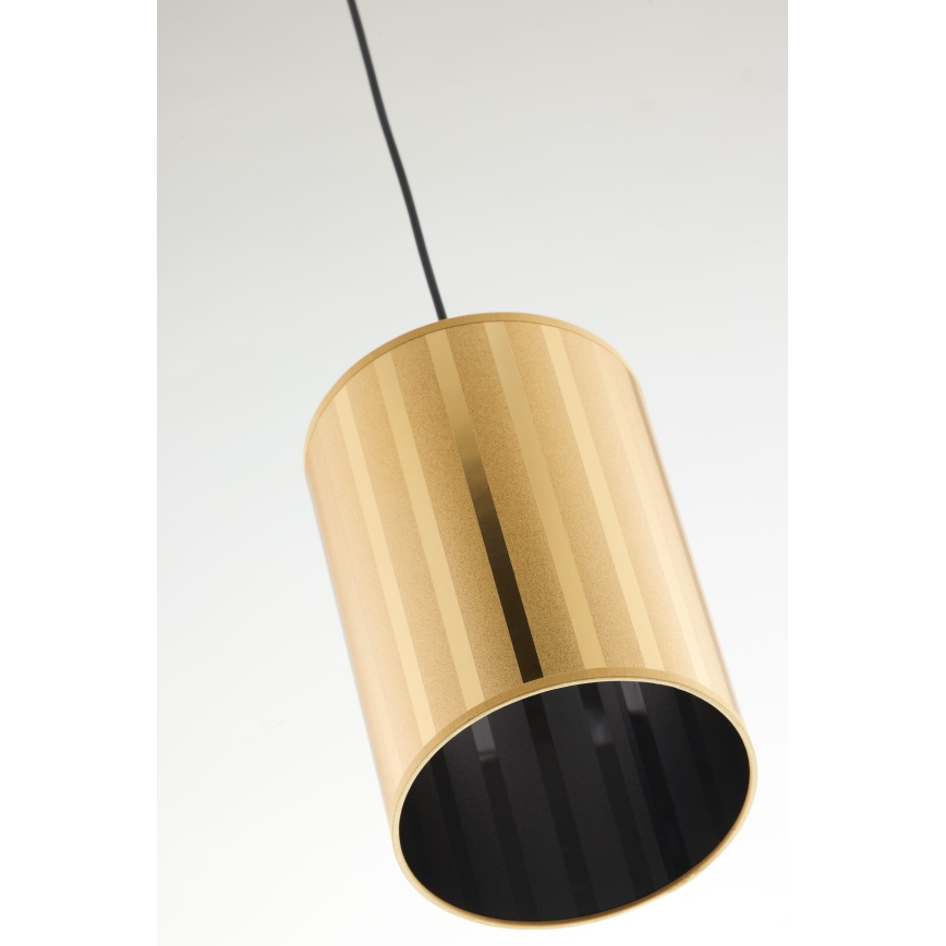 Jupiter 2090 - Riippuvalaisin vaijerilla CORTINA 1xE27/15W/230V kultainen/musta