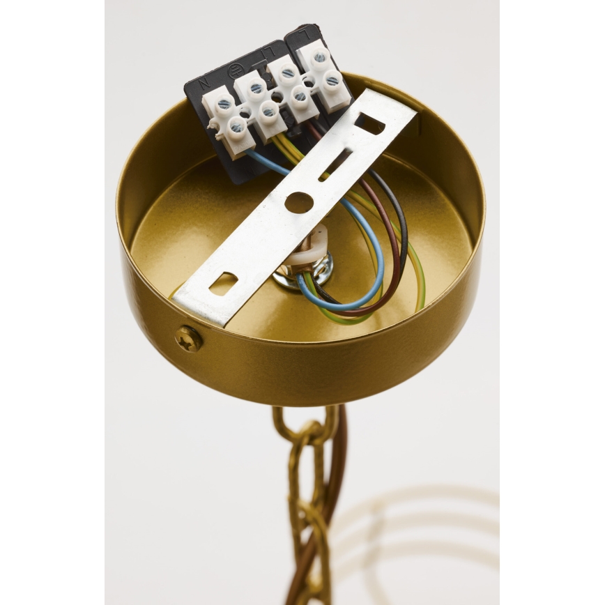 Jupiter 2094 - ARTHUR riippuvalaisin ketjulla 5xE27/15W/230V sininen/kultainen