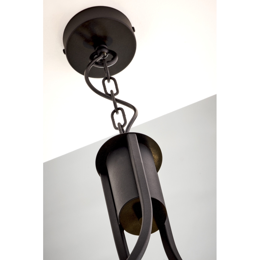 Jupiter 2099 - Ketjulla roikkuva kattokruunu ARTHUR 3xE27/15W/230V sininen/musta