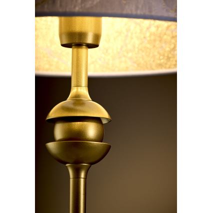 Jupiter 2112 - Pöytälamppu KASZMIR 1xE27/15W/230V valkoinen/kultainen/marmorikuosi