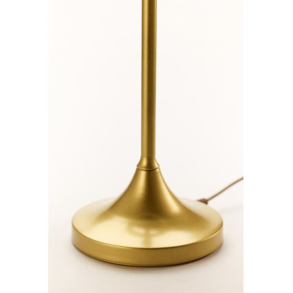 Jupiter 2112 - Pöytälamppu KASZMIR 1xE27/15W/230V valkoinen/kultainen/marmorikuosi