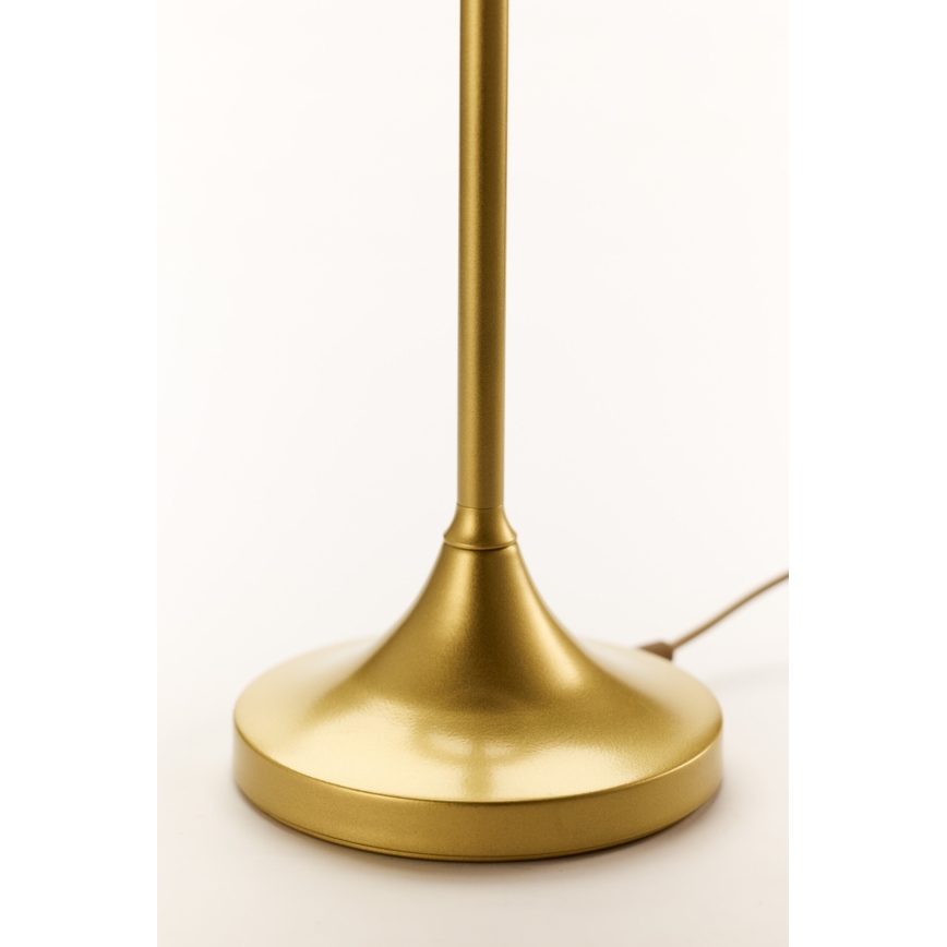 Jupiter 2112 - Pöytälamppu KASZMIR 1xE27/15W/230V valkoinen/kultainen/marmorikuosi