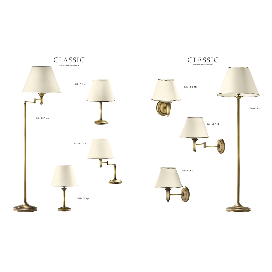 Jupiter 505 CL K M p - Seinävalaisin CLASSIC E27/60W/230V