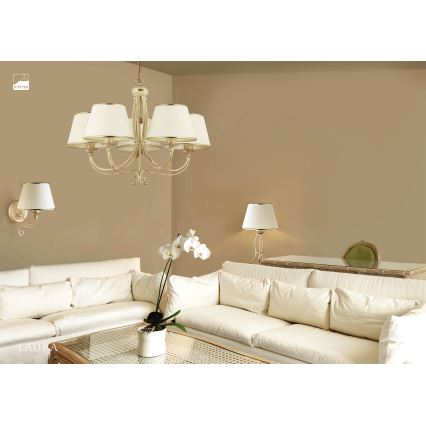 Jupiter 515 - LA-5-E - Riippukattokruunu ketjulla LAURA 5xE27/60W/230V